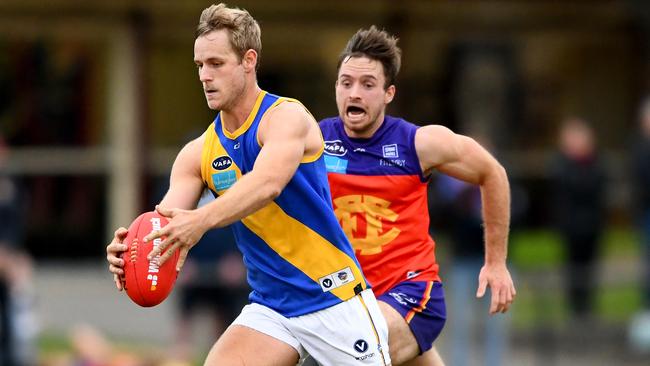 VAFA: Action from the clash between Fitzroy and Beaumaris. Picture: Josh Chadwick