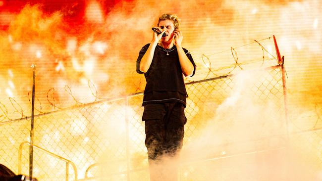 The Kid Laroi performs at the Coachella Valley Music and Arts Festival on April 15, 2023 in Indio, California. Picture: Matt Winkelmeyer/Getty Images for Coachella