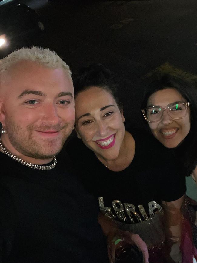 Tridente managed to sneak a selfie with the British star in the Maccas carpark. Picture: Supplied