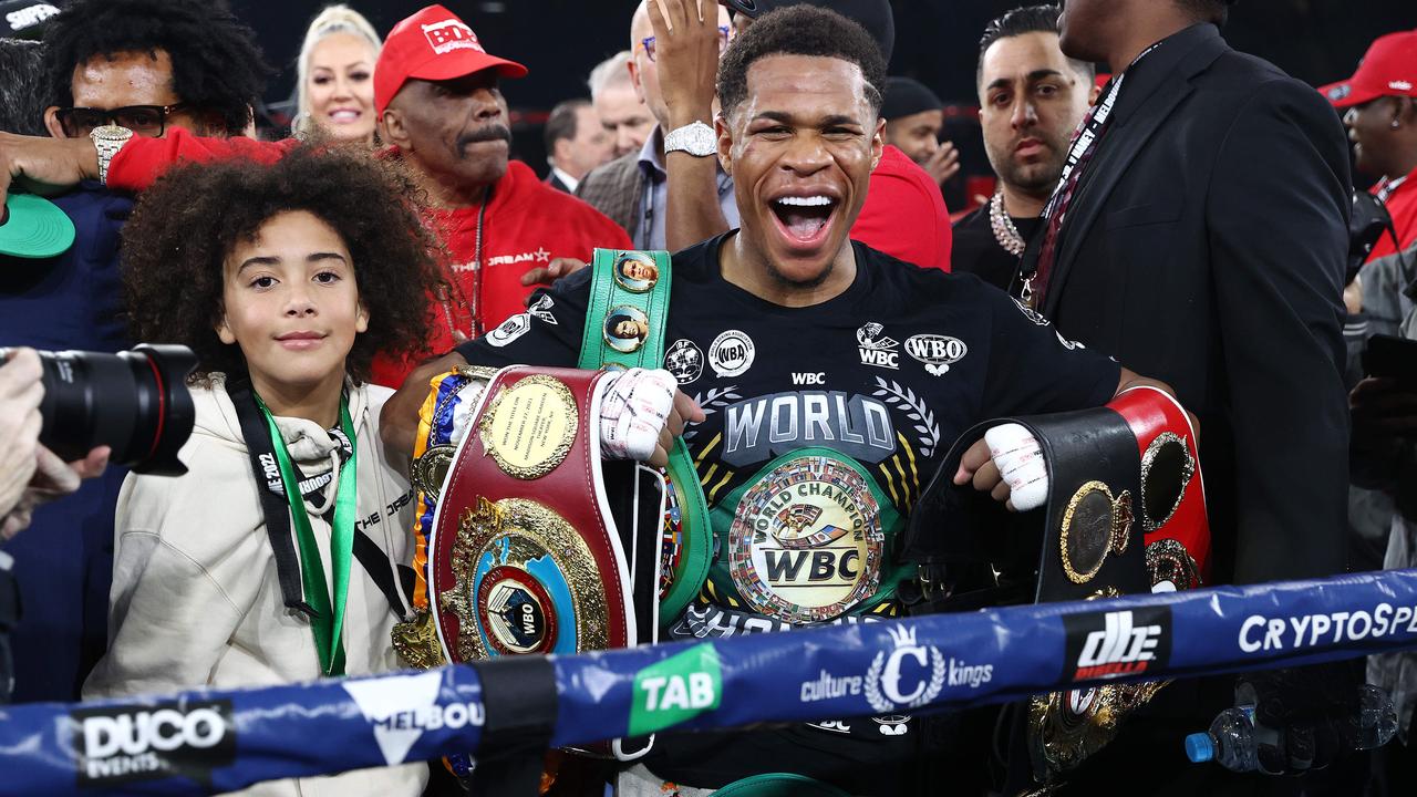 Devin Haney was all class against George Kambosos in Melbourne. Picture: Michael Klein