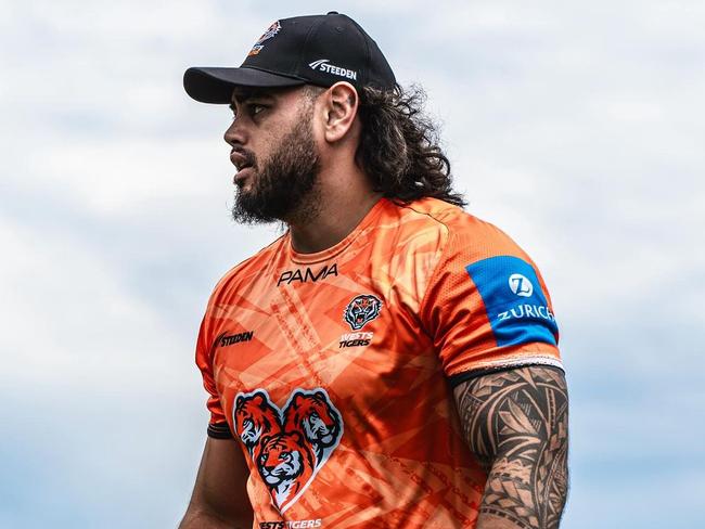 Royce Hunt has reported for duty at the Tigers. Picture: Wests Tigers