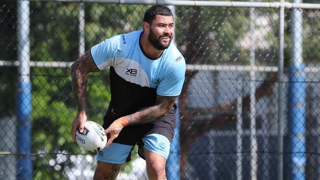 The Cronulla enforcer leads by example, not through words. Image: Richard Dobson