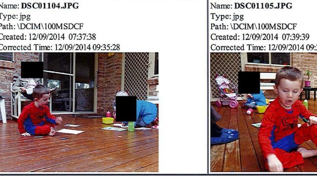 Photographs of William Tyrrell taken on the camera of his female foster carer, released by the coroner. Picture: Supplied