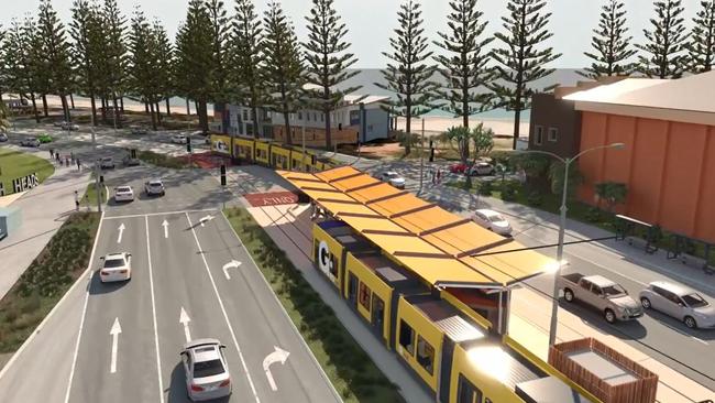 Gold Coast Light Rail’s planned Burleigh Heads station.