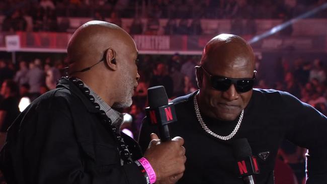 Evander Holyfield couldn't hear a thing.