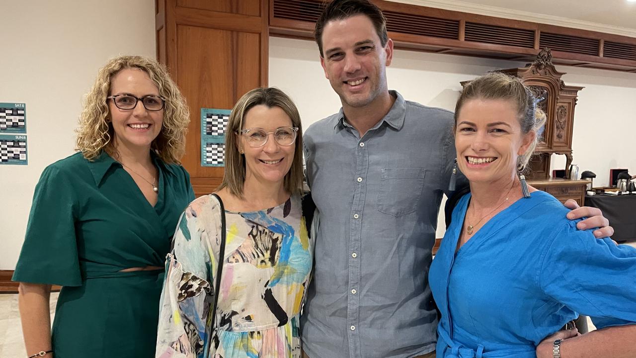 Melinda Whipp, Trish Dalton, Andrew Bilic, Anna Middleton at the Cairns Tropical Writers Festival. Picture Kristina