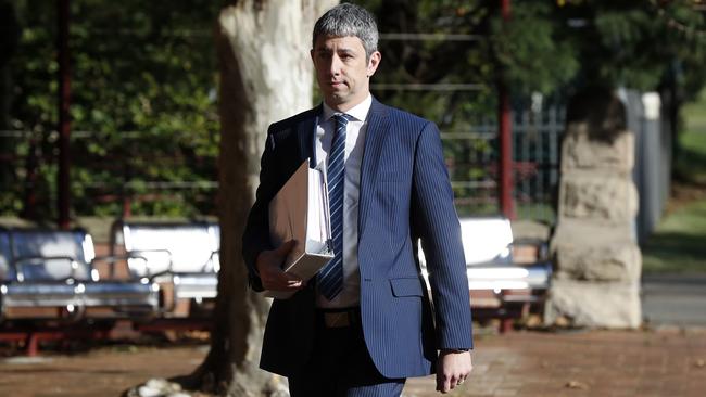 Lawyer Robert Foster, who is representing Gareth Ward, outside Nowra Local Court on May 17. Picture: Jonathan Ng