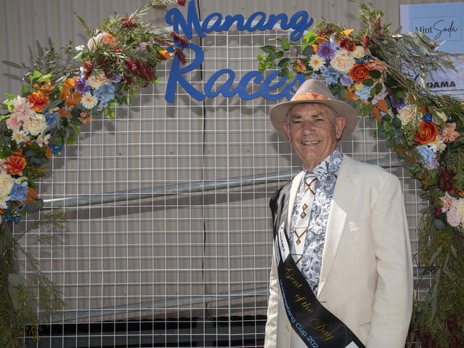 Pete from Canberra was a Fashions of the Field winner at the 2024 Manangatang Cup. Picture: Noel Fisher