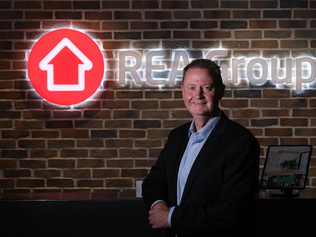 MELBOURNE, AUSTRALIA - NewsWire Photos FEBRUARY 4, 2022: Photo of REA Group Chief Executive Officer (CEO) Owen Wilson at his office in Cremorne.Picture: NCA NewsWire / Luis Enrique Ascui