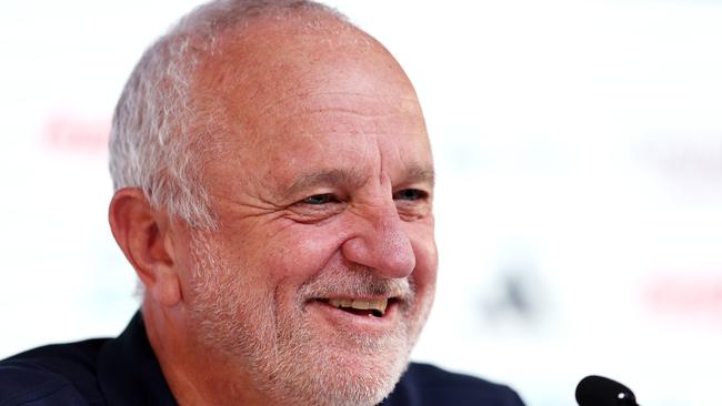 Graham Arnold has described the Socceroos’ rise in the world rankings as an “incredible”. Picture: Christopher Lee/Getty Images