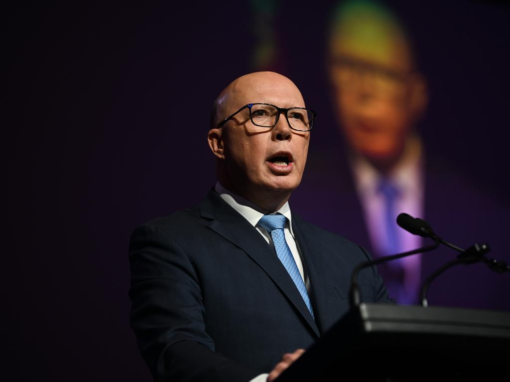 Opposition Leader Peter Dutton didn’t fare much better than Mr Albanese, with only 28 per cent of voters backing him as the preferred leader of the Coalition. Picture: Dan Peled / NewsWire