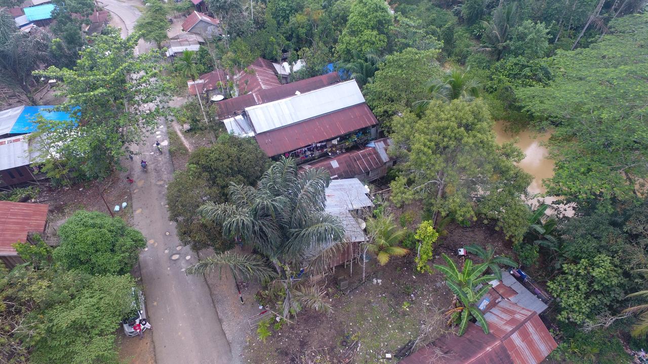 FOTO Indonesia’s New Capital City (IKN) - Aerial photography of Bukit Raya Village, located in the Sepaku area, as one of the locations affected by the construction of Indonesia’s new capital city (IKN).