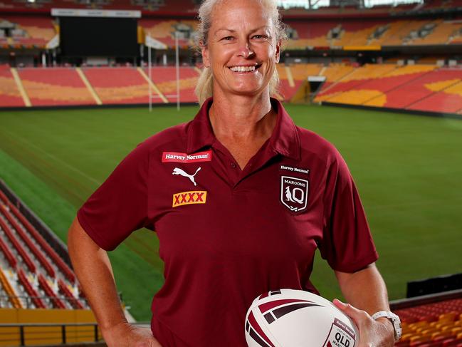 Queensland Women's Origin Team will have a female coach this year, Tahnee Norris has taken up the coaching role and she is pictured at Suncorp Stadium, Milton Monday 22nd March 2021 Picture David Clark