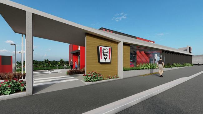 Artists impression of KFC Hobart. Pic: supplied.