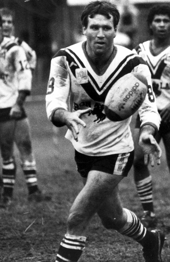 FILE/PIC Aug 1986 Norm Carr – Souths league player at Davies Park. sport rugby action 35/Q/5620 FRAME 26