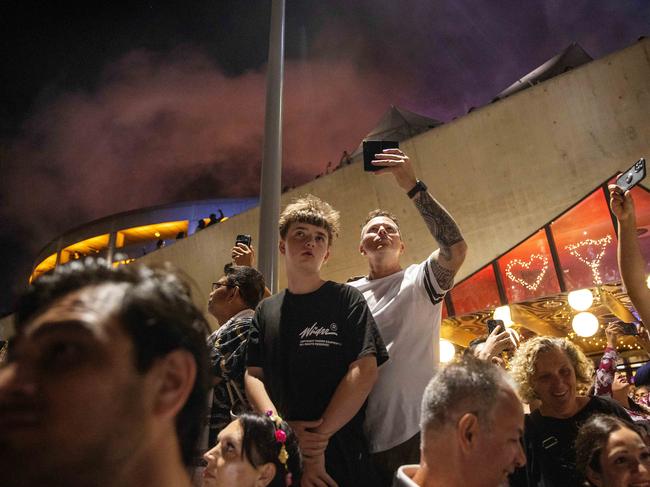 Melburnians celebrate the new year. Picture: Mark Stewart