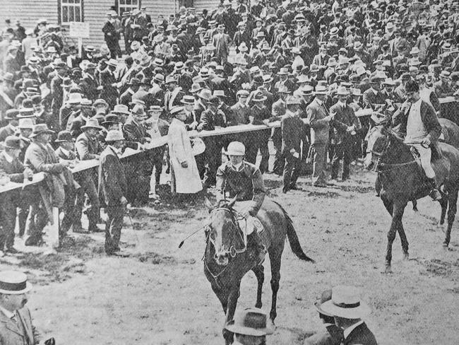 Banished... Kingsley had to be escorted from Randwick Racecourse 16 times in one afternoon.