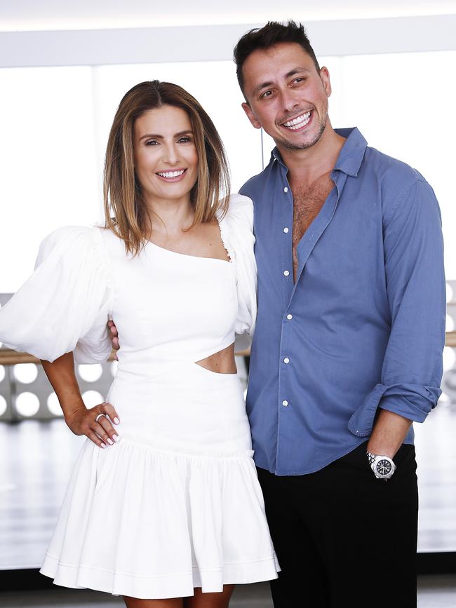 Nicodemou with dance partner Aric Yegudkin in 2021. Picture: Sam Ruttyn