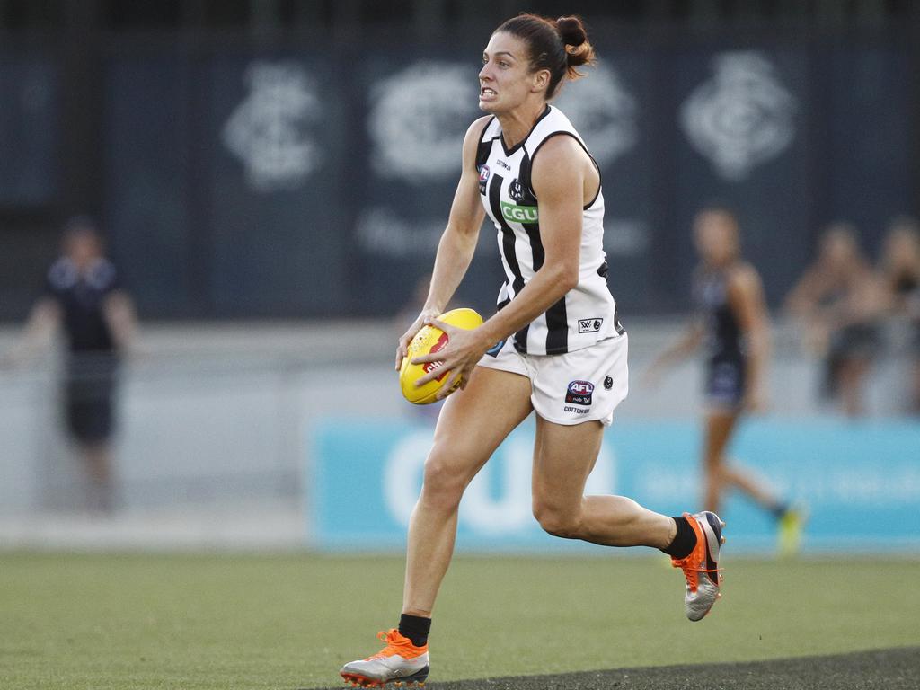 Brazill opted out of the 2021-22 AFLW season with the intent of making the Commonwealth Games netball squad. Picture: AAP Image/Daniel Pockett