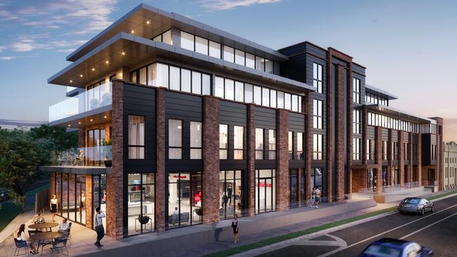 Artist's impression of the $12 million W Apartments project at the site of the Colac Hotel in Port Adelaide. Supplied by Dominion Homes.