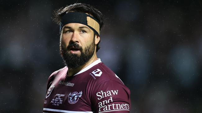 Aaron Woods who played for the Sea Eagles among other clubs will co-host the breakfast show. Picture: Getty Images