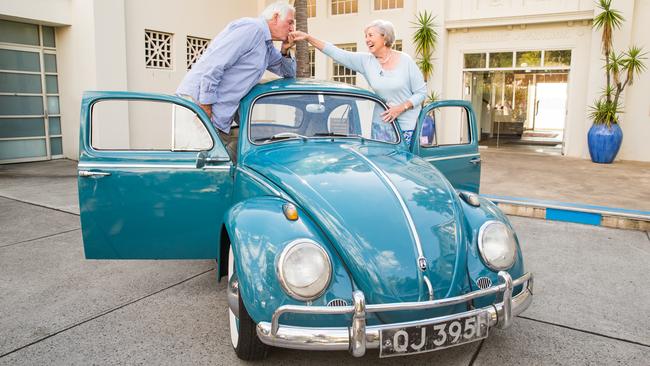 Ivan and Beth Hodge with the beloved VW Beetle. Picture: Graham Monro of gm photographics