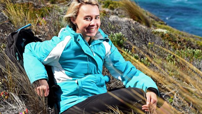 <i>The Advertiser's</i> environmental reporter Jade Gailberger enjoys the amazing scenery. Picture: Tom Huntley