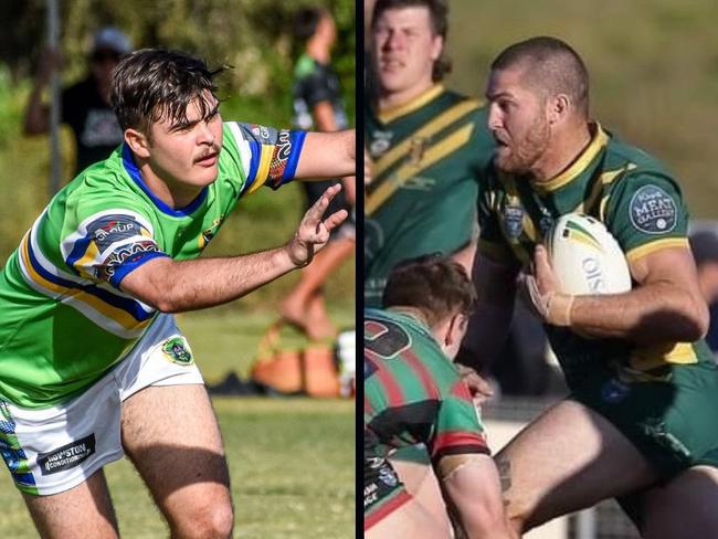 Players for the Tweed Coast Raiders and Cudgen Hornets ahead of their local derby in the Northern Rivers Regional Rugby League (NRRRL). Photo: Max Ellis/Mike Donnelly