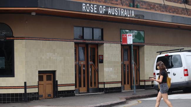 The Rose of Australia Hotel in Sydney's Erskineville. Picture: NCA NewsWire / Nicholas Eagar