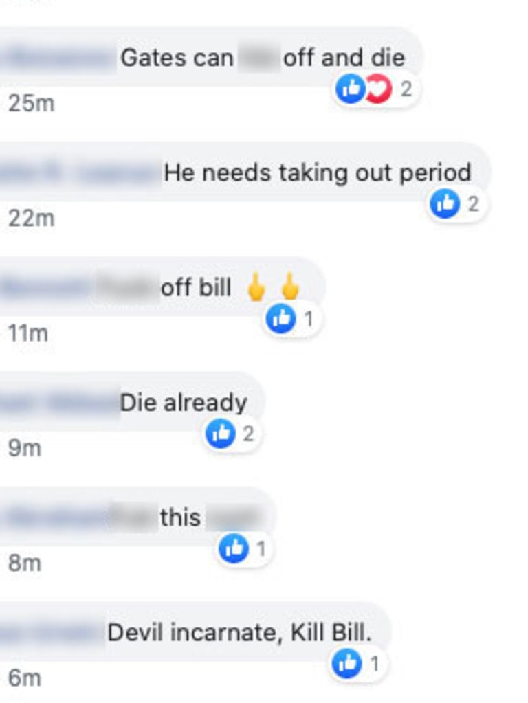 Then underneath the fake news there are reams of comments saying he needs to die.