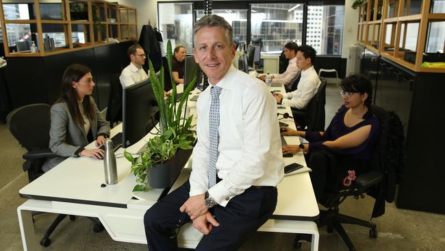 Dexus chief executive Darren Steinberg is considering divulging the company of an industrial property portfolio. Picture: Britta Campion