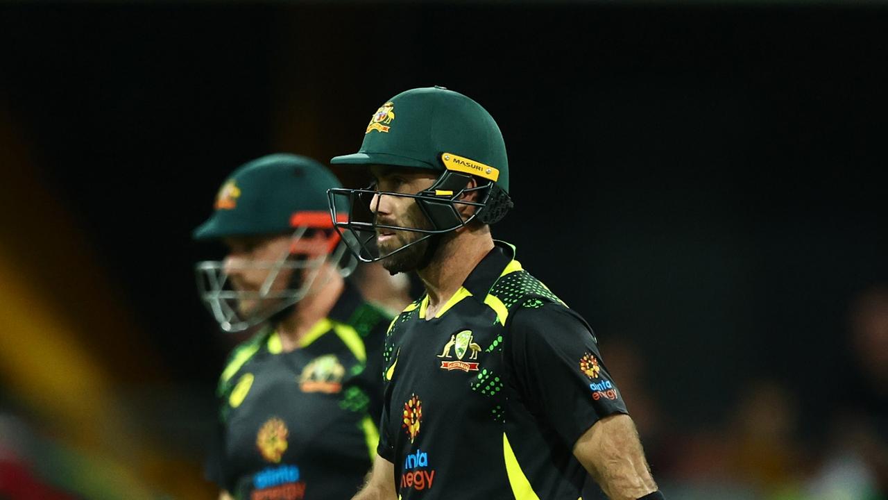 Glenn Maxwell’s form heading into Australia’s T20 World Cup defence is a concern. Photo: Getty Images
