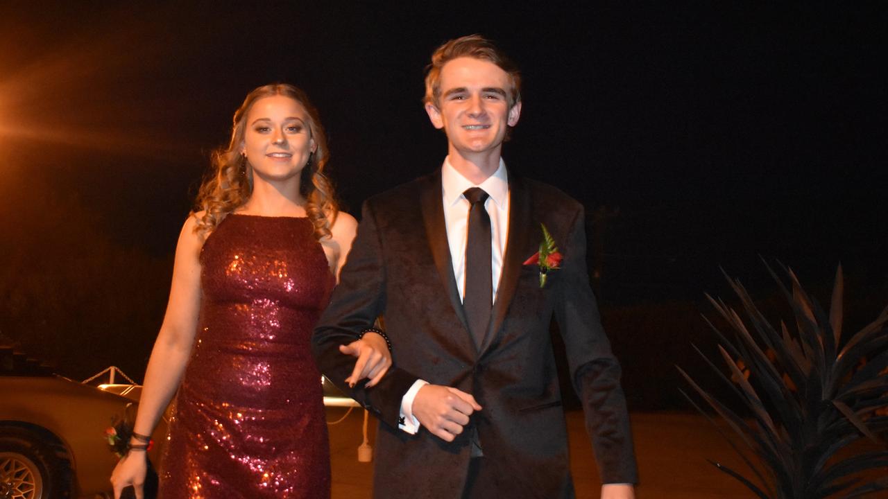 Martin Kenna and Logan Connell, St John's Senior Formal, Roma 2019.