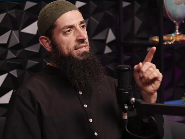 Sydney-based Islamic cleric Wissam Haddad, also known as Abu Ousayd, in a screen grab taken from Ousayd's social media. Picture: YouTube / MUSLIM UNAPOLOGETIC