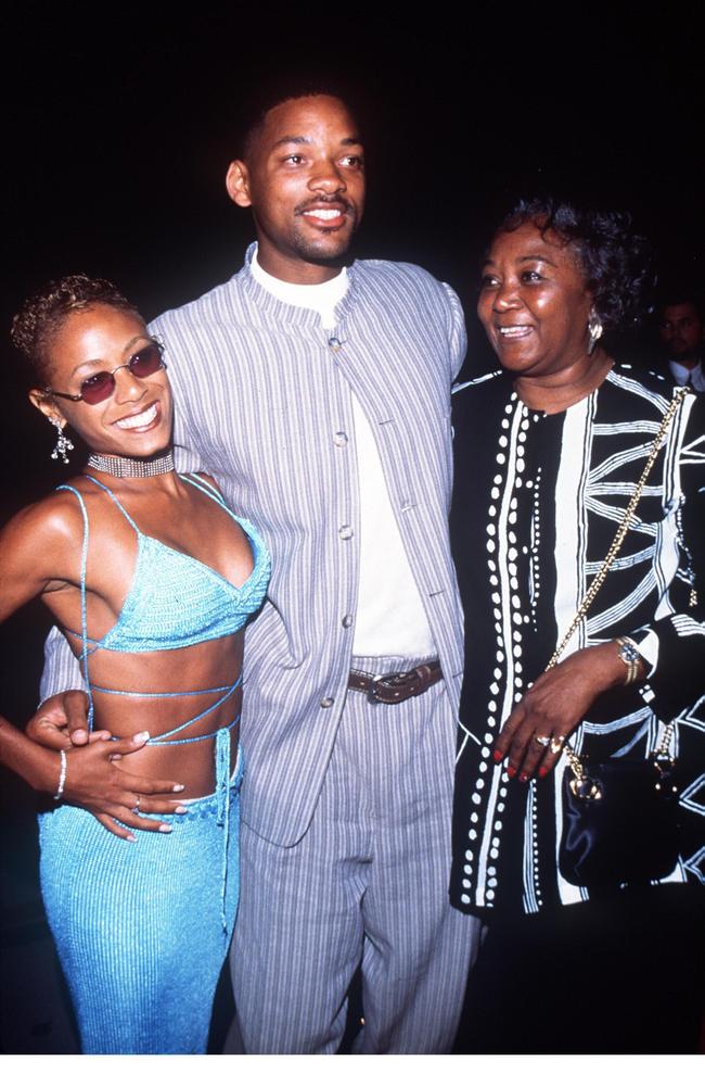 Will and Jada – seen here with his mum – first met in 1994 when she auditioned for the <i>Fresh Prince of Bel-Air</i>. Picture: Alamy