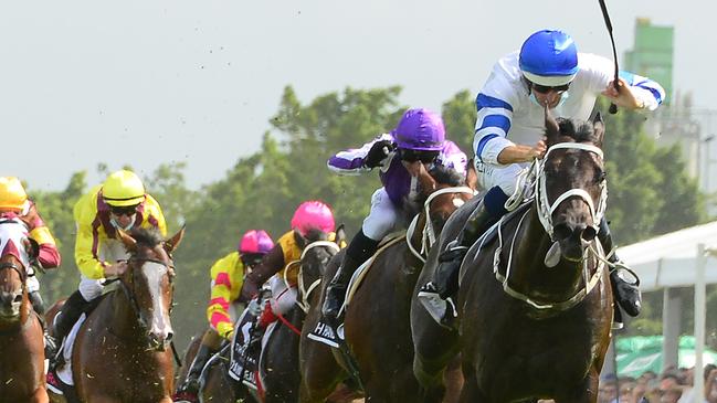 Shaquero wins the Magic Millions 2YO Classic at the Gold Coast. Picture: Trackside Photography