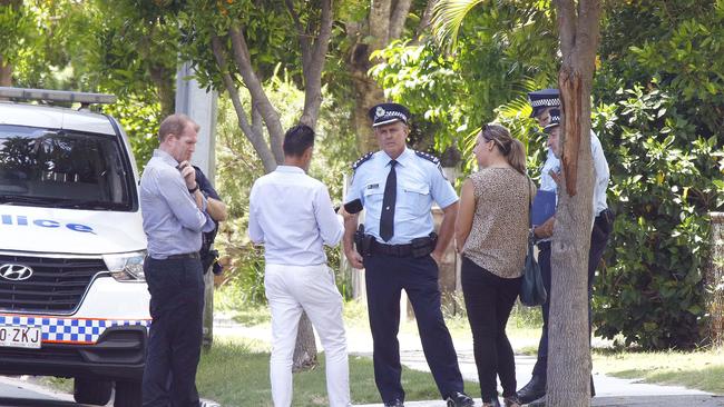 Police during a meeting with council in Budds Beach. Picture: Tertius Pickard