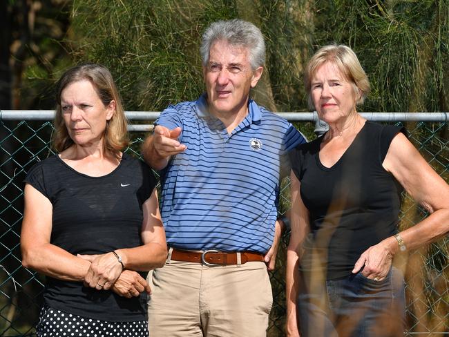 Residents (from left) Judy Haddrick, John Atkin and Philippa Clarke. Picture: Joel Carrett