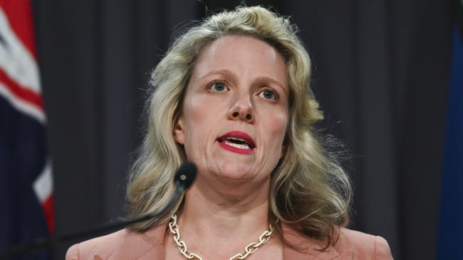 Clare O'Neil claims her reforms will mean net overseas migration falls by 185,000 over the next four years. Picture: NCA NewsWire / Martin Ollman