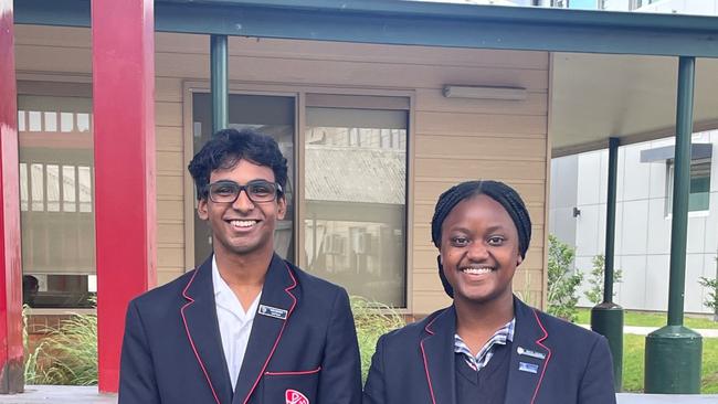 Casey Grammar has announced the school captains for 2023 - Ryan Karunaratna (left) and Nokutenda Kwenda (right), are both excited to be school leaders next year. Image: supplied