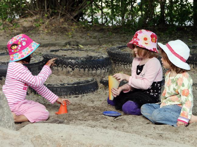 (File image) Children playing at preschool, some of which are no longer hosting Mother’s Day events. Picture: Rob MacColl