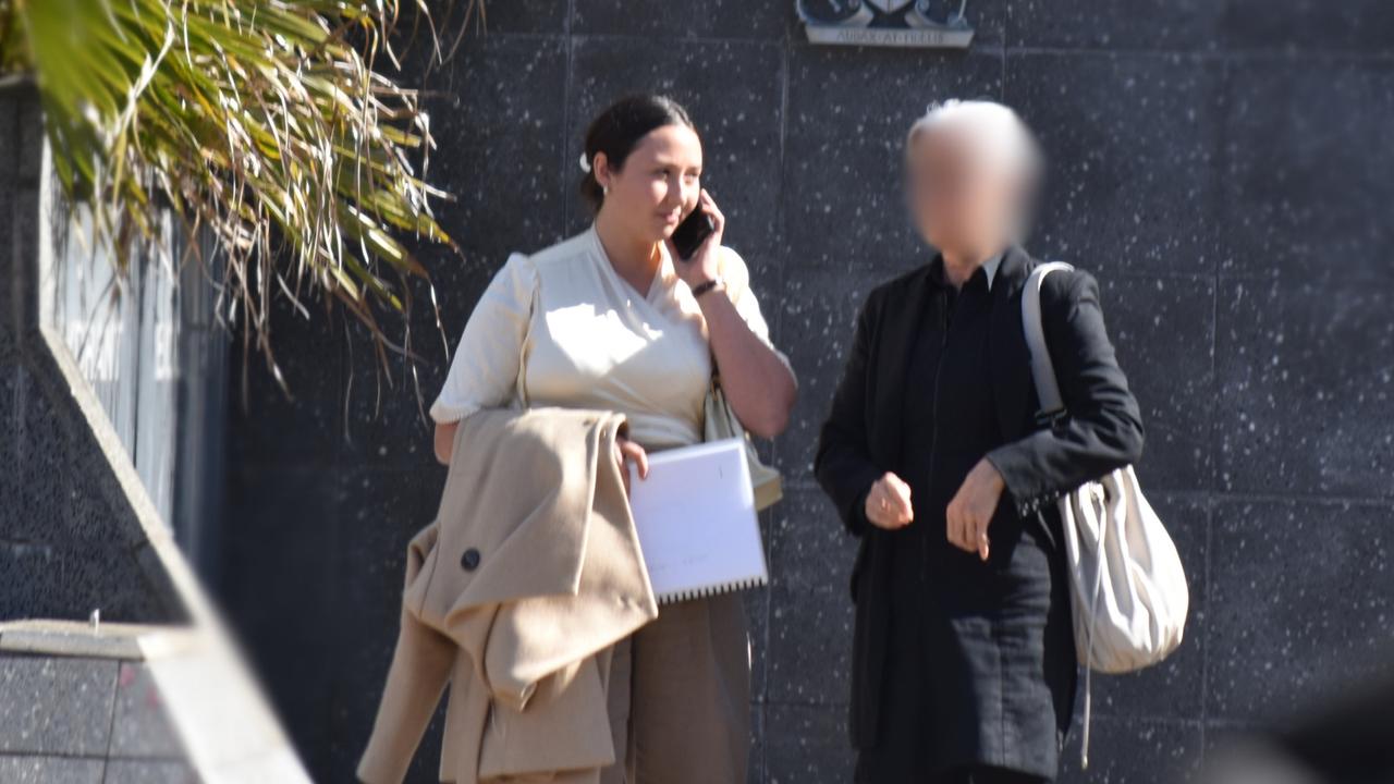 Freyja Rose Pirie leaving the Toowoomba Court House.