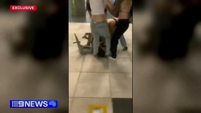 16-year-old brutally bashed by gang of girls in Surfers Paradise. Picture: 9 Gold Coast News.