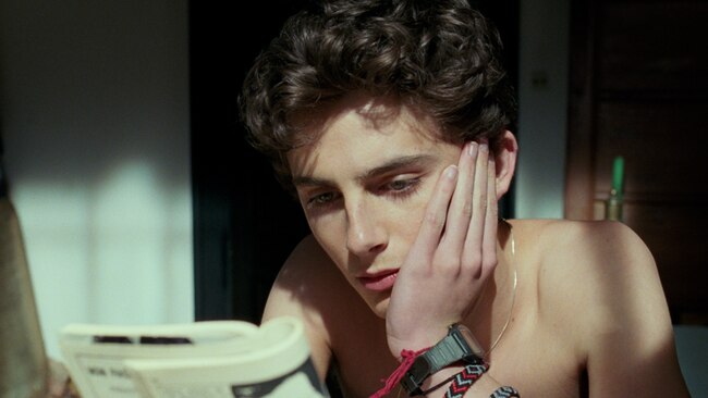 Timothée Chalamet in Call Me By Your Name.