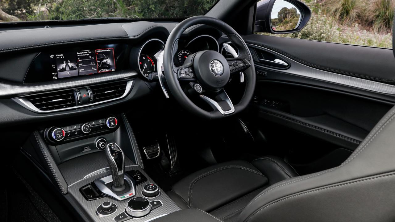 Inside the Stelvio has benefitted from improved materials and added luxury equipment.