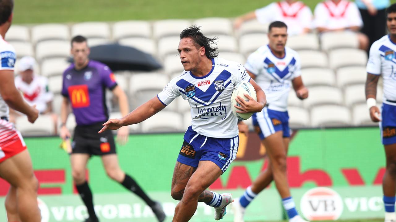 Jackson Topine has filed a $4m lawsuit against the Bulldogs. Picture: NRL Photos