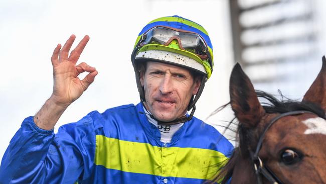 Hugh Bowman rides Wolves for trainer Anthony Mountney. Picture: Getty Images
