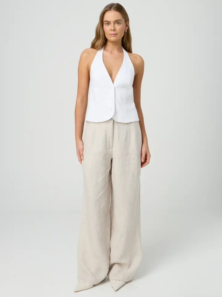 Mid Rise Tailored Linen Pant. Picture: Glassons.