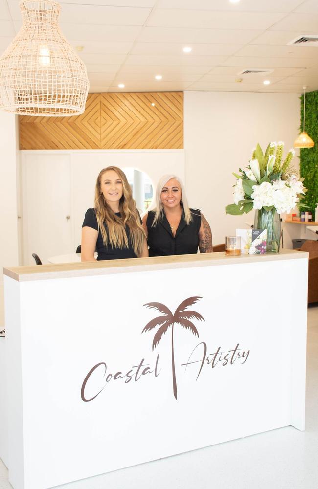 Dannielle Rossetto (left) and Jayde Smith from Coastal Artistry were crowned top hairdressers on the Sunshine Coast.