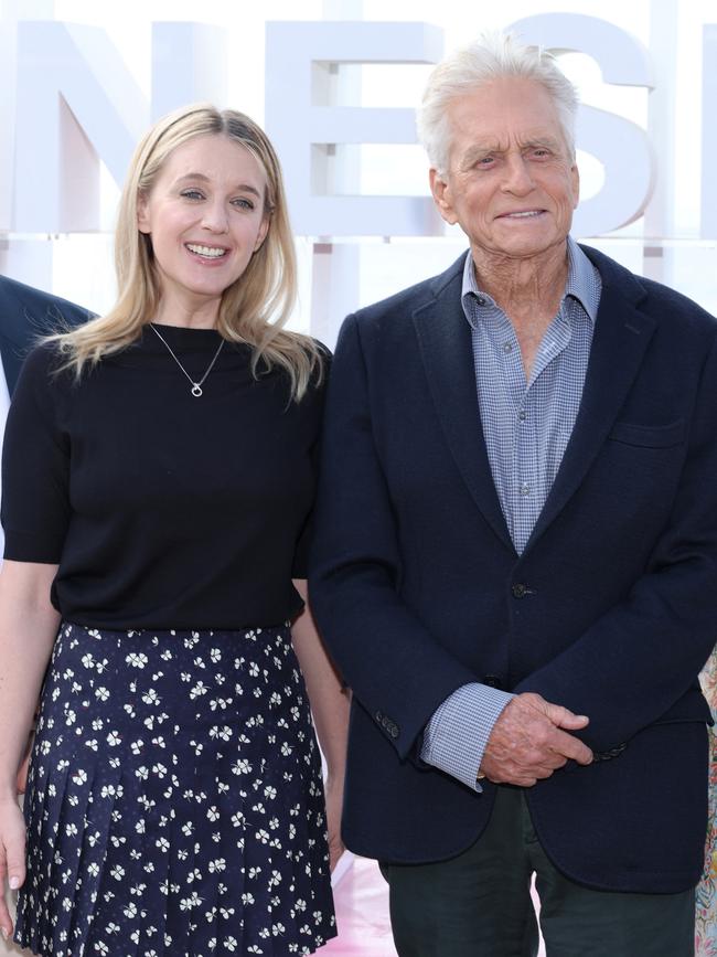 Ludivine Sagnier and Michael Douglas at the Franklin photocall at Cannes on April 10. Picture: Getty Images